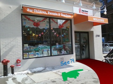 Bank Street Storefront with red carpet copy